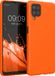 kwmobile telefoonhoesje geschikt voor Samsung Galaxy A12 - Back cover in neon oranje