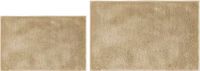 andiamo Florida - Set van 2 antislip badmatten - Zacht en pluizig - Antislip en wasbare badmat - 40 x 60 cm + 50 x 80 cm - Taupe