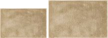 andiamo Florida - Set van 2 antislip badmatten - Zacht en pluizig - Antislip en wasbare badmat - 40 x 60 cm + 50 x 80 cm - Taupe