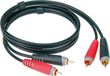 KLOTZ AIS GmbH Klotz AT-CC0100 audio kabel 1 m 2 x RCA Zwart, Rood