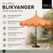 Mica Decorations Kelly Parasol de terrasse 238 x Ø235 cm Orange