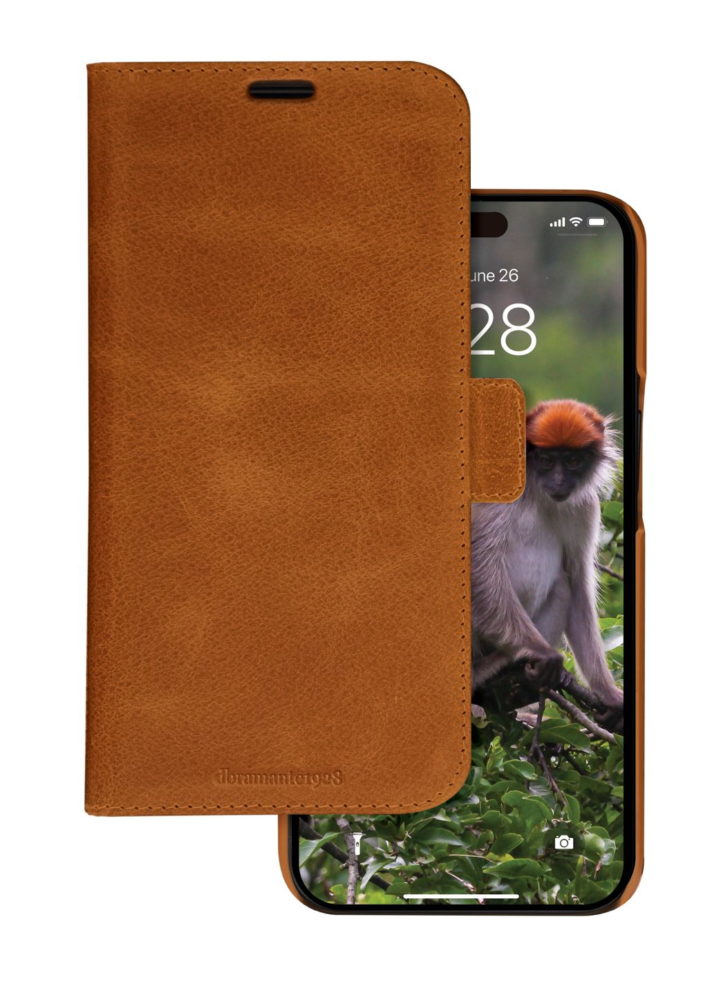 dbramante1928 Lynge iPhone 15 Folio Case - Brown Leather