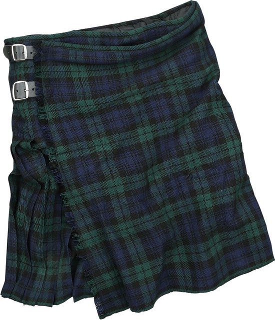 Black Premium by EMP Groen-blauwe kilt - Heren - M