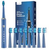 Sonic COULAX Sonic elektrische tandenborstel voor volwassenen en kinderen | Oplaadbaar, 3 uur snel opladen, 5 modi, intelligente timer van 2 minuten, cadeau voor familie
