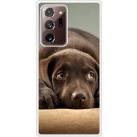Samsung Bedrukt siliconen hoesje compatibel met Galaxy Note 20 Ultra Chiot marron