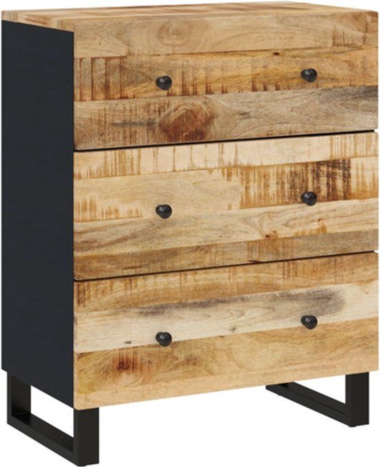 vidaXL Dressoir 60x33x75 cm massief mangohout