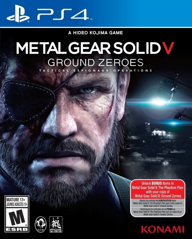 Konami Metal Gear Solid 5 Ground Zeroes PlayStation 4