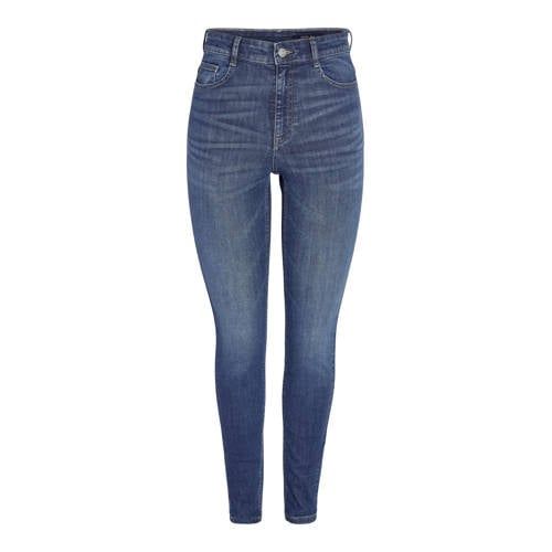 NOISY MAY NMSATTY High Waist Skinny Jeans - Medium Blue Denim
