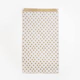 Clairefontaine 394111C - Pakket van 50 Kraft Zakjes - 24x35+6cm - Stippen op Witte Achtergrond