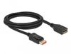 DeLOCK 87071 DisplayPort câble 2 m Noir