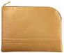 RHODIA 116717C - Etui met Ritssluiting in Imitatieleer - Goud - Maat L (21 x 28 cm)