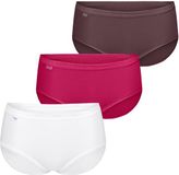 Sloggi Midislip Originals Basic Vrouwen Red Combination Effen 3 Stuks