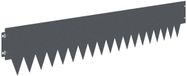 vidaXL Bordure de pelouse - 30 pièces - 103 x 20 cm - Acier - Anthracite