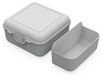 elasto Brotzeitbox Weiße quadratische Brotzeitbox mit intelligentem Klickverschluss für Brötchen und Sandwiches
