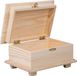Rayher hobby materialen kistje/box - hout - met sluiting en deksel - 19 x 10 x 13 cm - opbergen