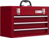 DURHAND Gereedschapskist - Rood - Metaal - 3 Laden