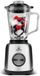 Karaca Inox Smoothie Blender – 1000W – 1,5 Liter Glazen Kan – IJskrachtfunctie – 6 RVS Messen – Zwart/Roestvrijstaal