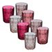 Secret de Gourmet Waterglazen / drinkglazen Ayla - 8x - transparant roze - 350 ml