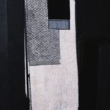 MÖVE Brooklyn handdoek Zwart, Taupe 80 x 150 cm