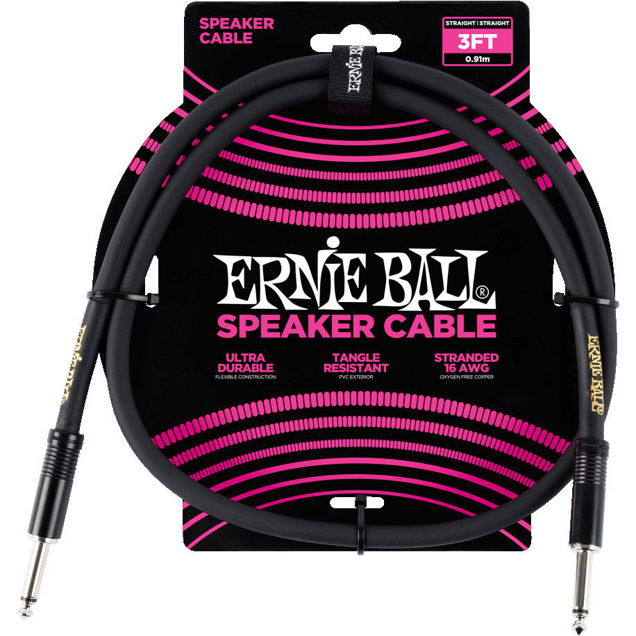 Ernie Ball 6071 Speaker Cable 90 centimeter zwart