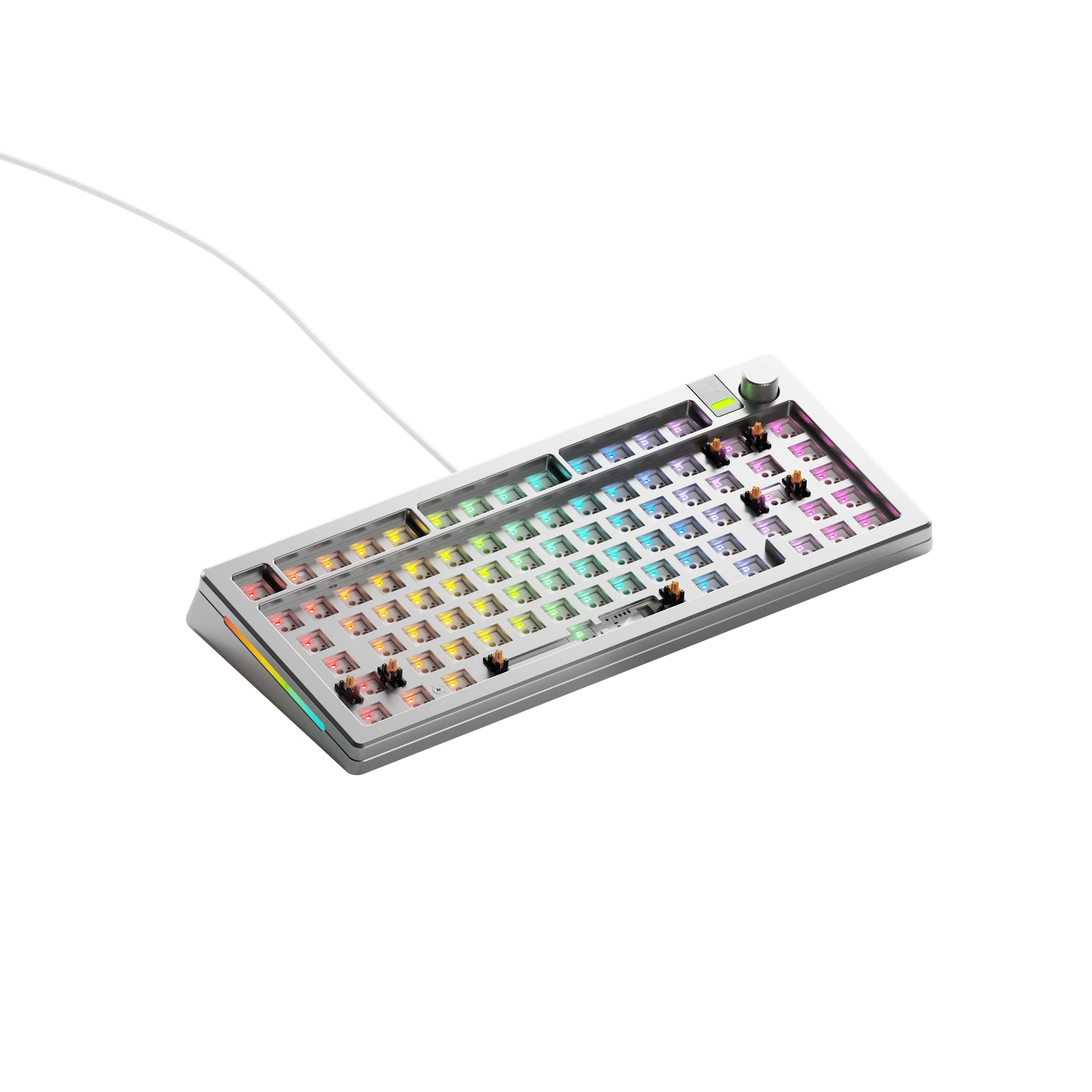 Glorious Gaming GMMK 3 PRO 75% Barebones Toetsenbord Zilver