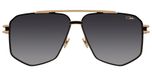 Cazal Lunettes de soleil unisexe noir pilote gris 62mm