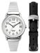 Timex Easy Reader Montre femme, 25 mm, bracelet extensible et bracelet en cuir, coffret cadeau, TWG025200