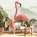 Flamants Roses Papier Peint Panoramique - Fleurs - 325 cm x 203 cm