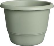 Elho Amiga Rond 25 - Pot pour intérieur et extérieur - 100% plastique recyclé - Ø 24.5 x H 18.5 cm - Vert thym