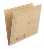 ELBA 100552000 Instelmappen 100 stuks van 230 g/m² natronkarton voor commercieel nietwerk of officiële binding natuurbruin