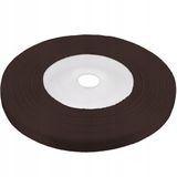 Netuno AKSA Sp. z o.o. Donkerbruine satijnen lint - 6 mm breed, 32 meter lang