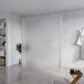 Fortifura Galeria Vrijstaande Inloopdouche - 160x200cm - glas mat - antikalk - 8mm veiligheidsglas - 2 zijwanden - 40cm - wandsteunen en hoekprofielen - hoogglans chroom