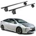 Omac Barres de toit transversales en acier pour Toyota Prius IV XW50 2015-2022 – Tüv / Din 75302:2019 – Antivol inclus – Rainure en T (accessoires) – Charge max 75 kg – 2 barres – Noir