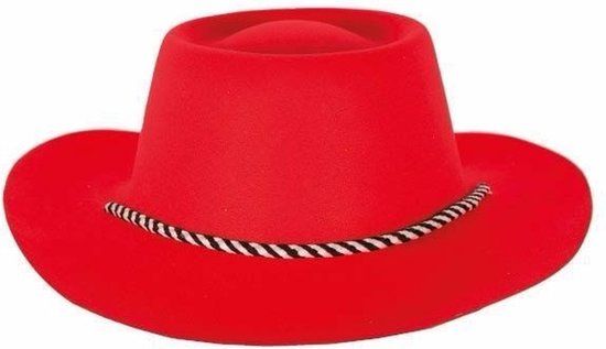 Rode cowboyhoed voor volwassenen - Faram Party