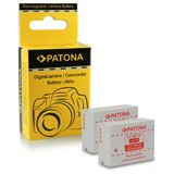 Patona 2x Batterie NB-10L compatibel met Canon PowerShot G1 X G3 X G15 G16 SX40 SX40 HS SX50 HS SX60 HS