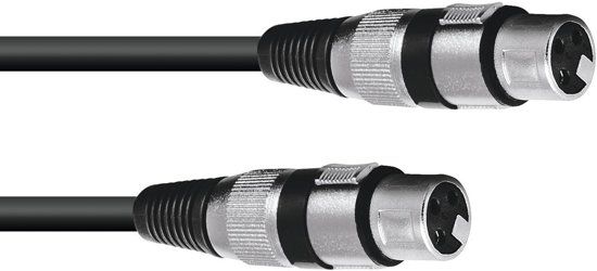 Omnitronic Adaptercable XLR F /XLR F 0.2m bk