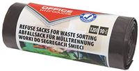 OFFICER PRODUCTS vuilniszakken 120 l sterk 10 stuks/1 rol vuilniszak voor het huisvuil voor het scheiden van bioafval scheurvast (LDPE) kleur: bruin