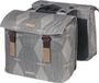 Basil Elegance Dubbele Fietstas MIK - 40L - Chateau Taupe - Achter - Waterafstotend
