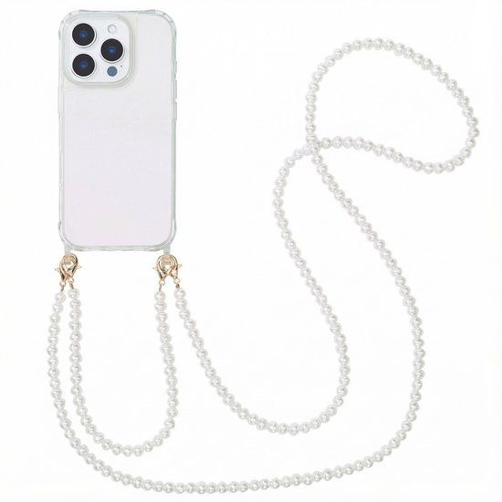 imoshion Backcover met Telefoonkoorden voor de Apple iPhone 16 Pro - Parels