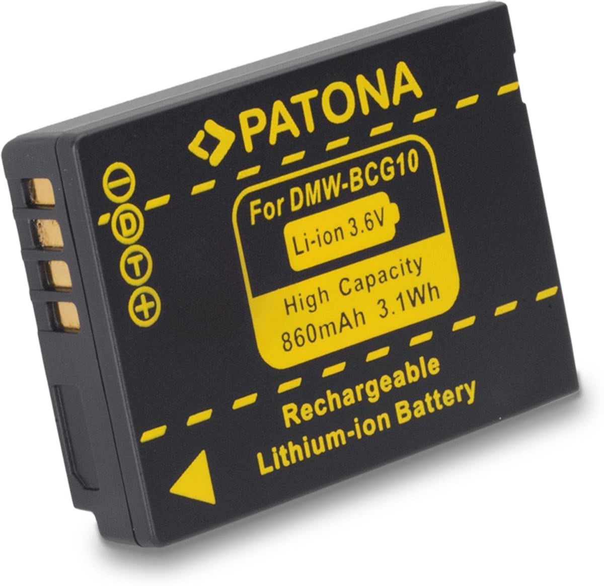 Paton, A. Battery for Panasonic Lumix DMC-TZ6 TZ7 TZ8 TZ10 ZS1 ZS3 ZX3