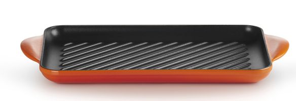 Le Creuset Grillplaat Tradition Oranjerood 32 x 22cm | Gietijzer