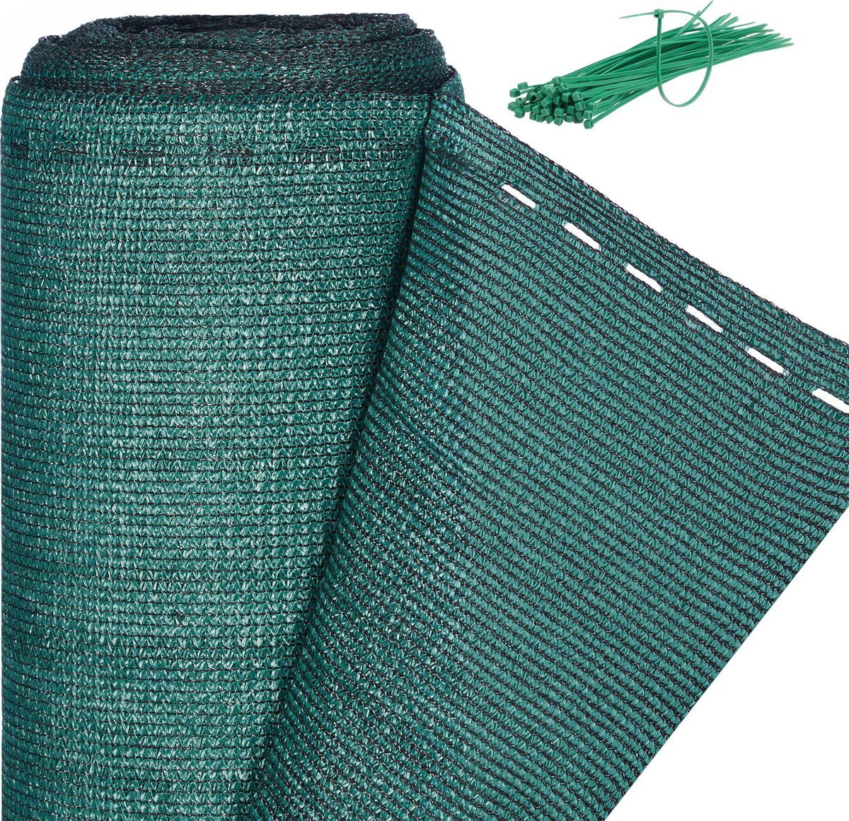 Relaxdays Zichtbreeknet groen - 180 cm hoog - net hekwerk - zichtdoek tuin - privacydoek
