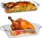 Marinex plat de verre borosilicaté - set de 2 - rectangulaire - 2,7 et 3,7 litres - plat de service