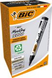 BIC Marking 2000 ECOlutions Permanente Markers Medium Kogelpunt - Zwart - Doos van 12 Stuks