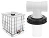Solidchoice - Couvercle de filtre IBC avec raccord en T