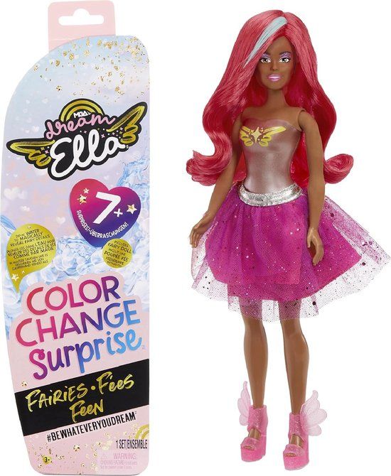 MGA Dream Ella Color Change Surprise Fairies Yasmin Pink Fashion Doll 29 cm