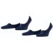 Burlington Everyday 2-Pack onzichtbaar effen katoen multipack footies heren blauw - maat 45-46