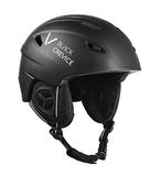 Black Crevice Stripe Skihelm