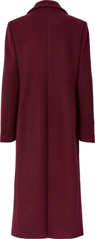 PIECES PCJADINE LONG COAT BC - Rood - Meisjes - Gewatteerde jassen - Maat M - Herfst/Winter 2025