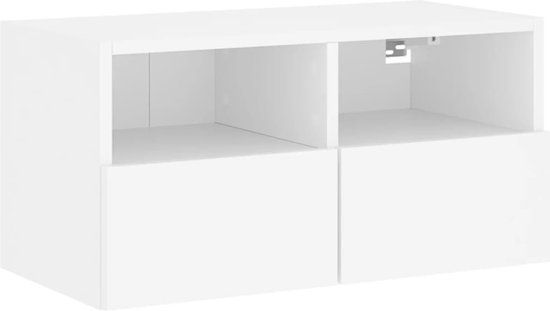 vidaXL Tv-wandmeubel 60x30x30 cm bewerkt hout wit